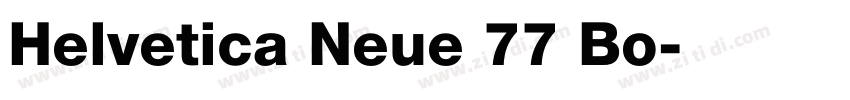 Helvetica Neue 77 Bo字体转换